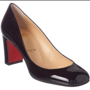 Louboutin boxed toe 70mm heels